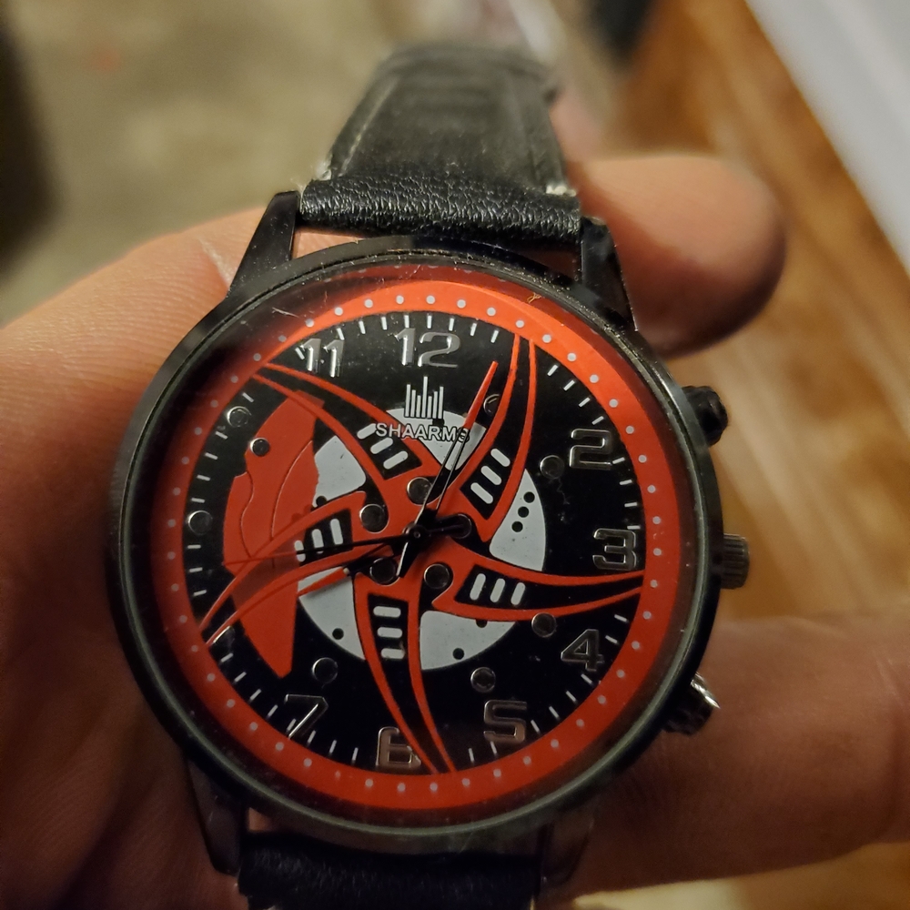 Black and Red Men's Watch